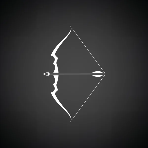 Arc avec flèche Icône — Image vectorielle