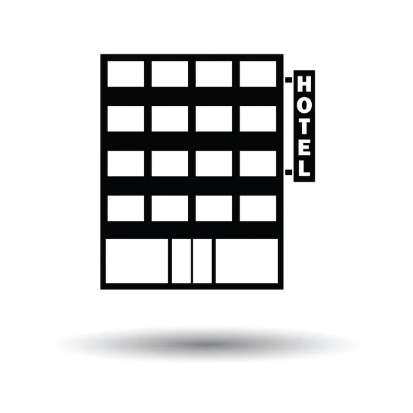 Εικονίδιο κτιρίου ξενοδοχείου — Διανυσματικό Αρχείο