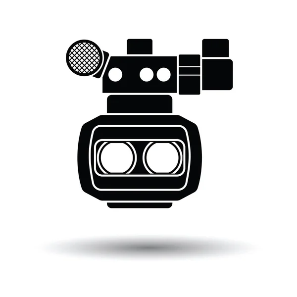 3d movie camera icon — Stock Vector