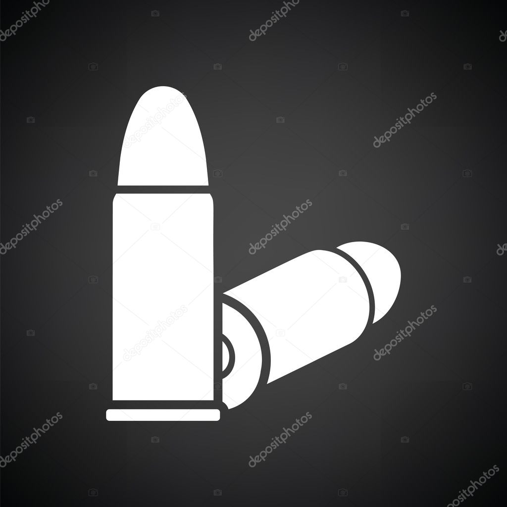 Pistol bullets icon