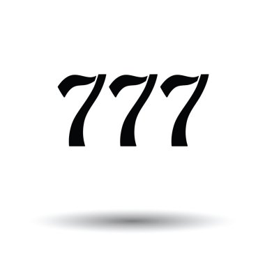 gölge ile 777 simgesi. 