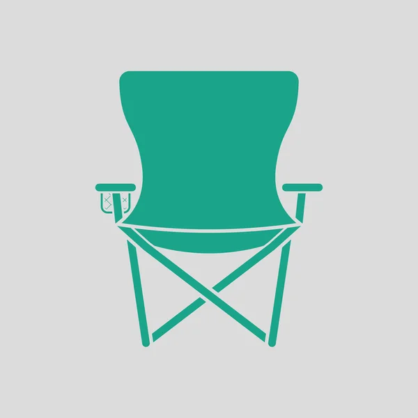 Icône de chaise pliante Pêche — Image vectorielle