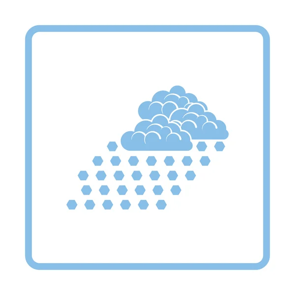 Blå hagel-ikonen — Stock vektor