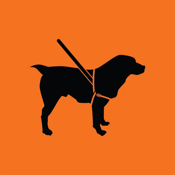 盲導犬のアイコン — ストックベクタ