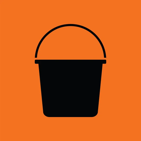 Icono de cubo negro — Vector de stock