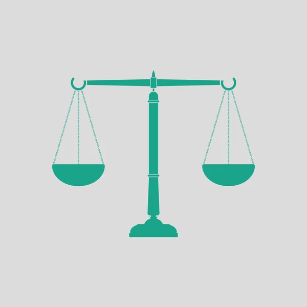 Justice scale icon — Stock Vector