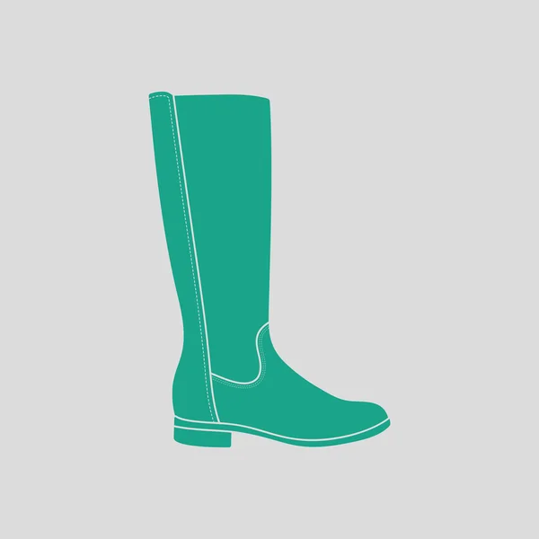 Automne femme boot icône — Image vectorielle