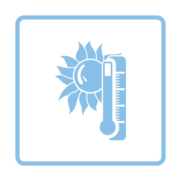 Icono de calor de verano — Vector de stock