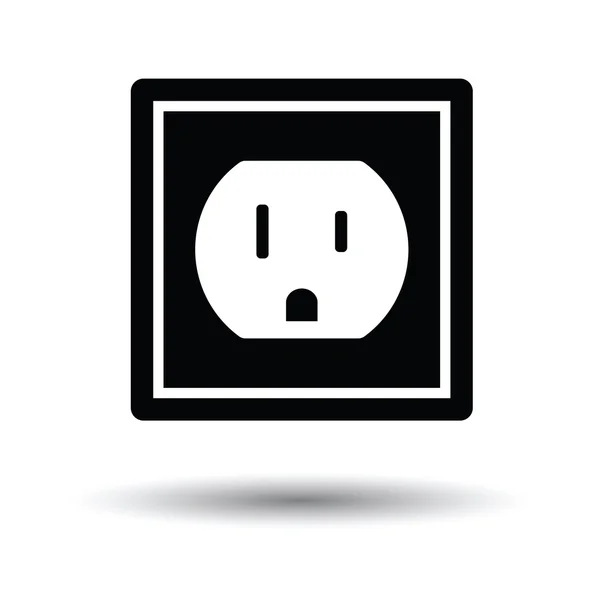 Icono de toma eléctrica — Vector de stock