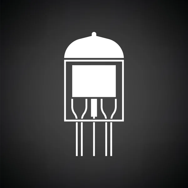 Electronic vacuum tube icon — Stock Vector