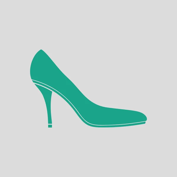 Középső sarkú cipő ikon — Stock Vector