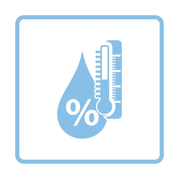 Blue humidity icon — Stock Vector