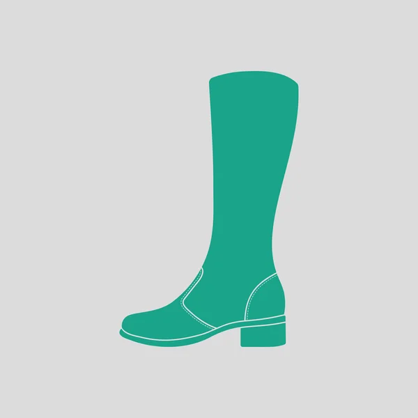 Autumn woman boot icon — Stock Vector
