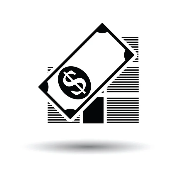 Stapel bankbiljetten pictogram. — Stockvector