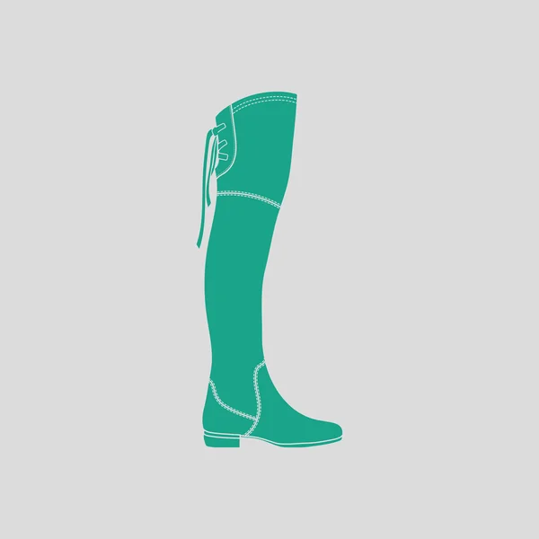 Hessische laarzen pictogram — Stockvector