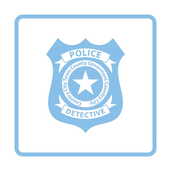 Police badge icon — Stock Vector