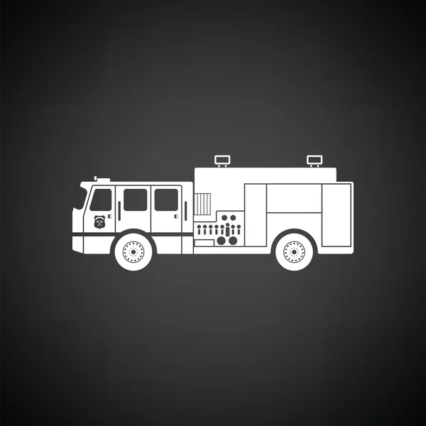 Fire service truck ikona — Wektor stockowy