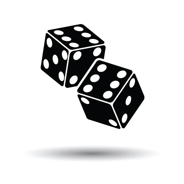 Craps dice ikonen. — Stock vektor