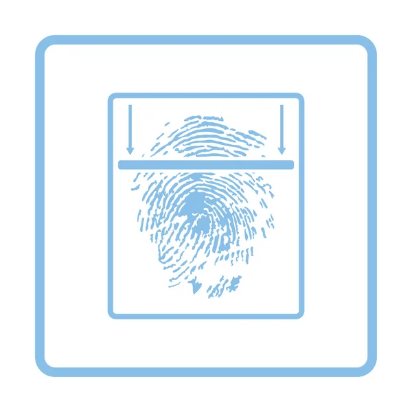 Fingerprint Skanningsikonen — Stock vektor