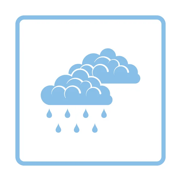Icône de pluie bleue — Image vectorielle