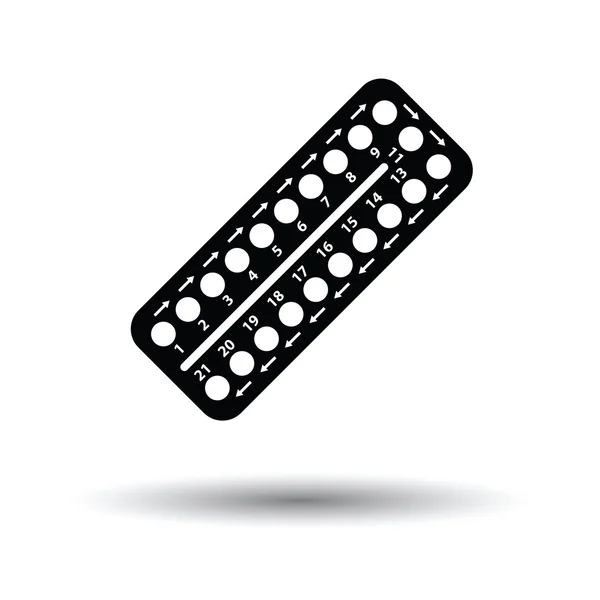 Retraceptive pill pack icon — стоковый вектор