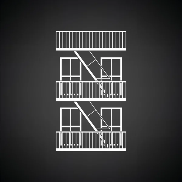Emergency fire ladder icon — Stock Illustration Emergency fire ladder icon Stock Illustration
