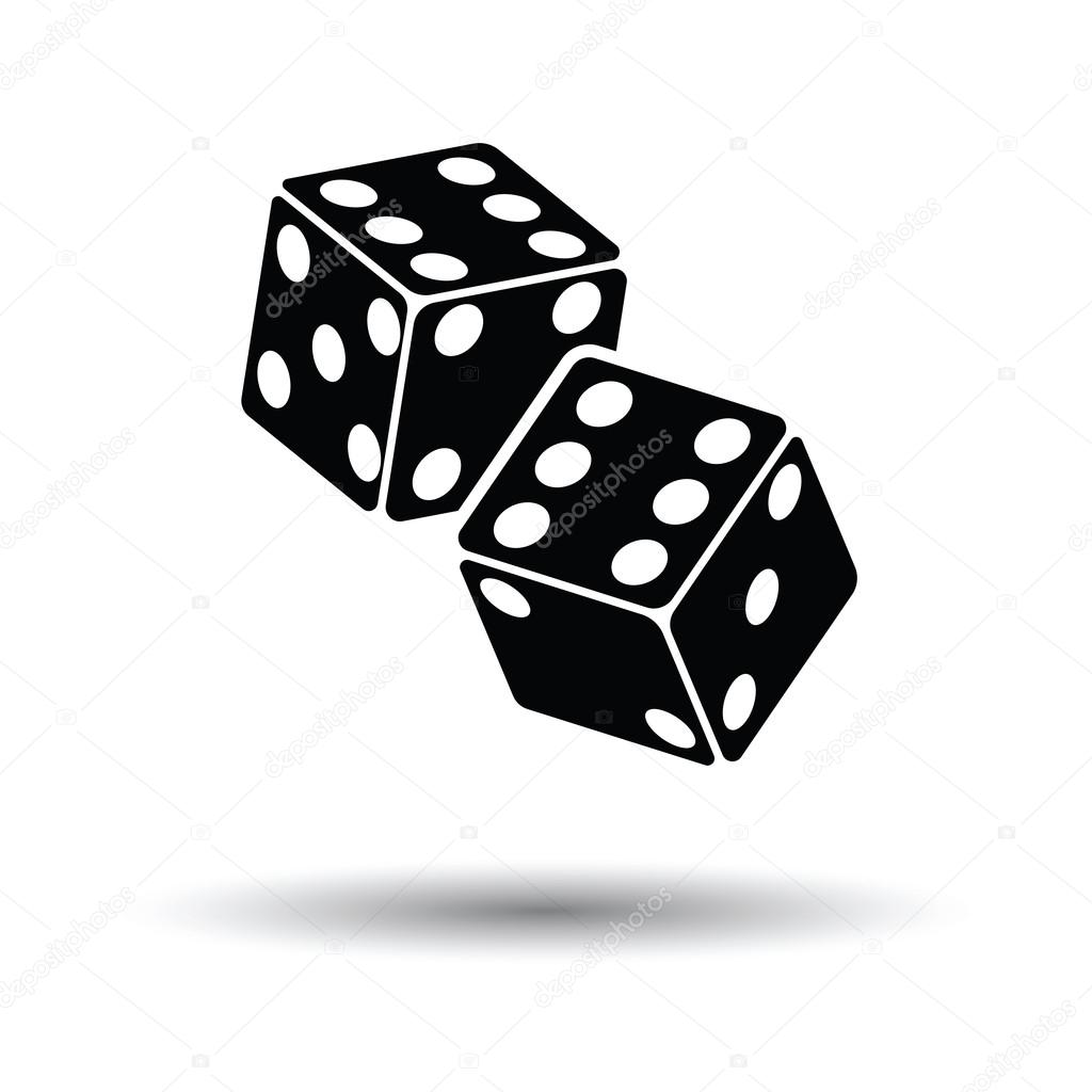 Craps dice icon. 