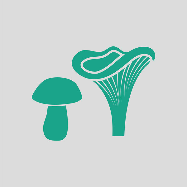Mushrooms  icon  illustration.