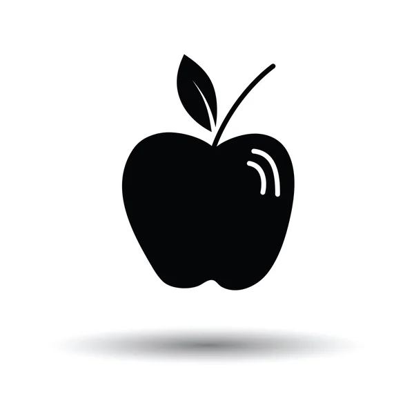 Apple icon with shadow design — Stock Vector