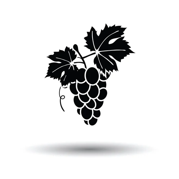 Grape icon with shadow design — Stock Vector