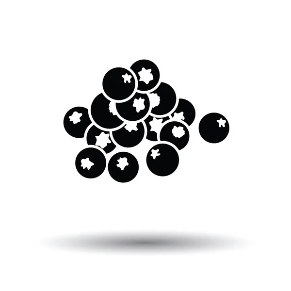 Blueberry ikona z cienia design — Wektor stockowy