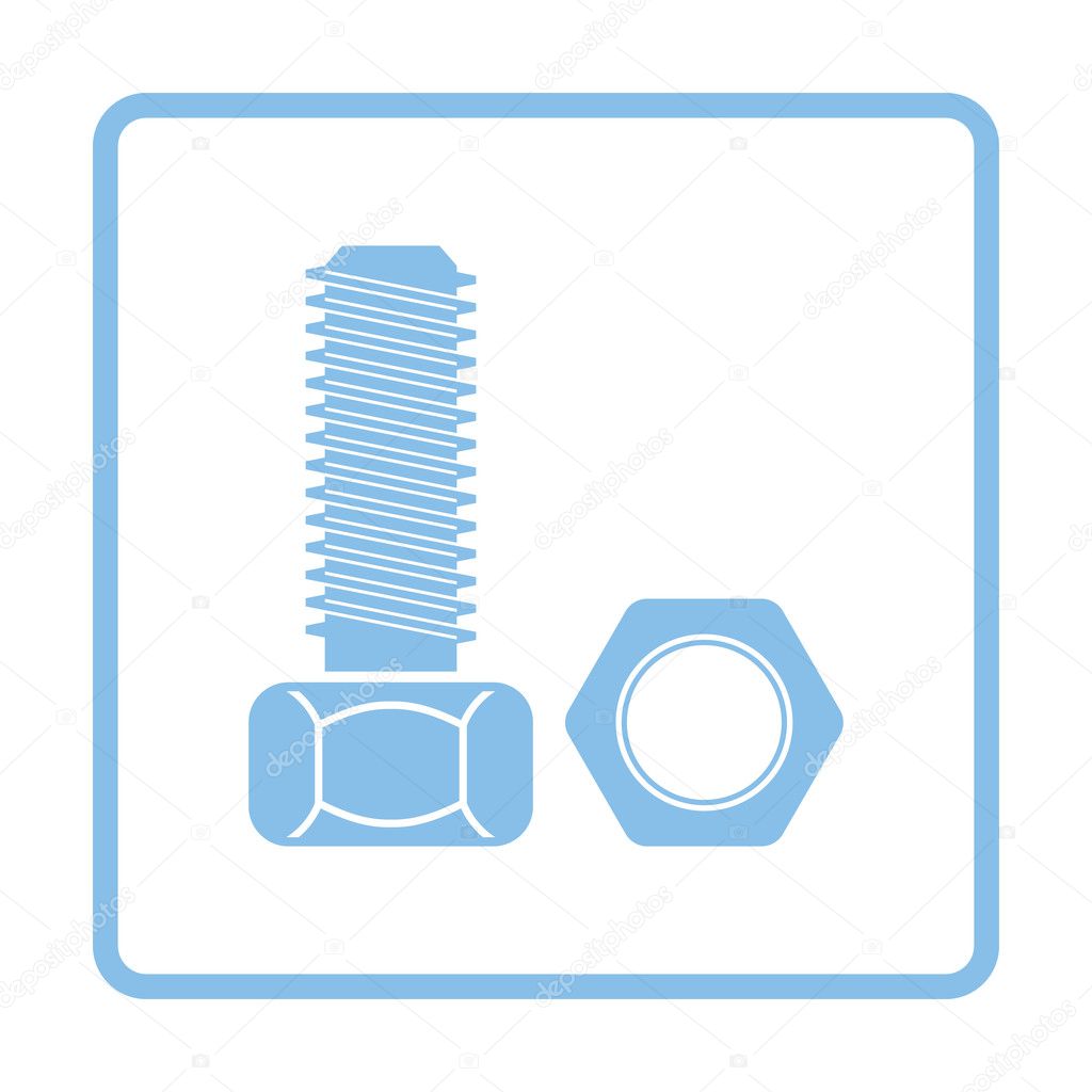 Icon of bolt and nut