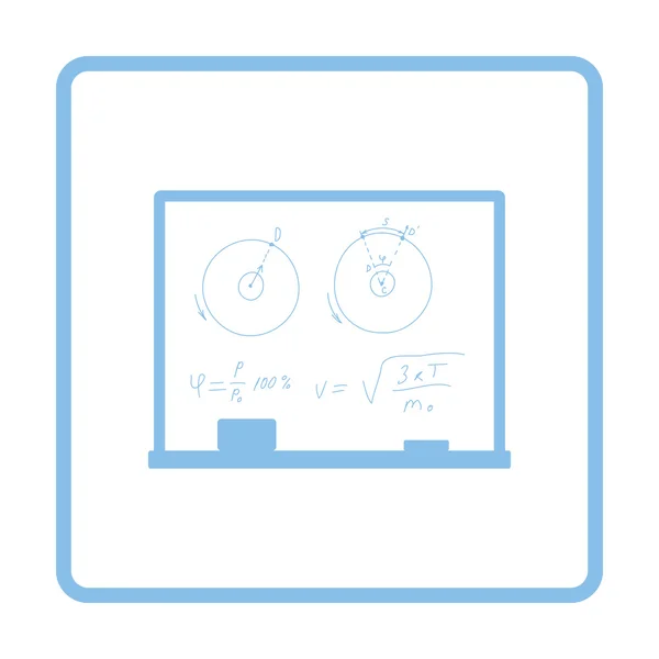 Classroom blackboard icon — Stock Vector