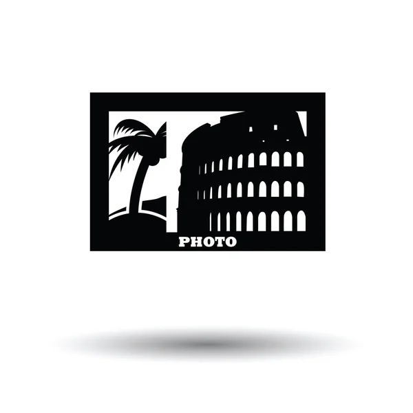 Ícone de moldura de foto digital — Vetor de Stock