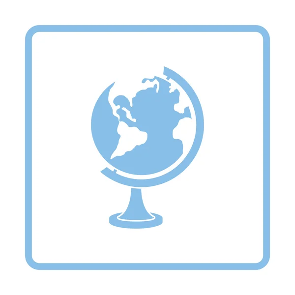 Blue globe icon — Stock Vector