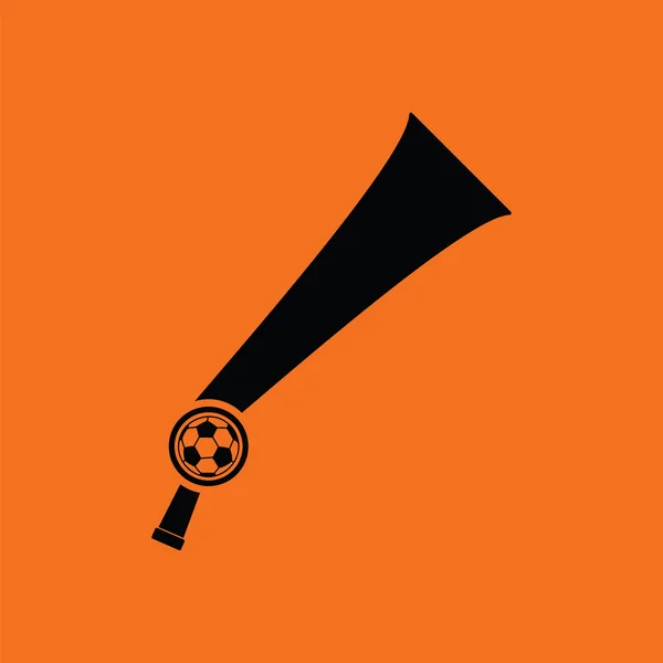 Football fans wind horn toy icon — Stock Vector