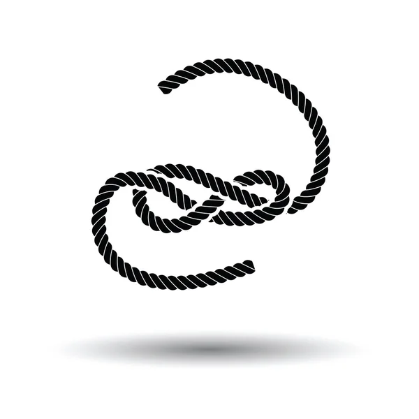 Knoted мотузку значок — стоковий вектор
