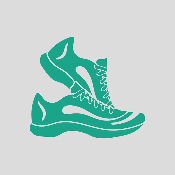 Fitness sneakers ikonen — Stock vektor