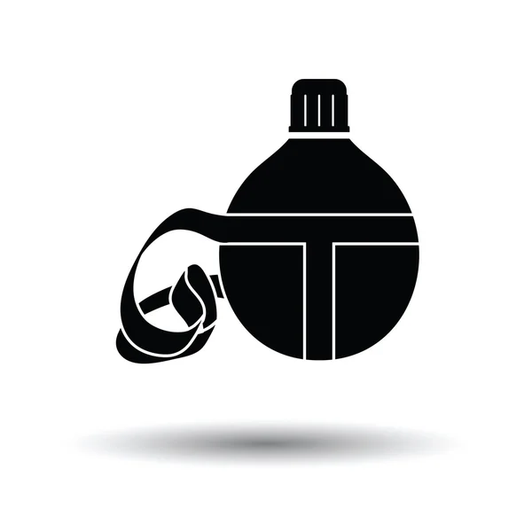 Icône flasque touristique — Image vectorielle