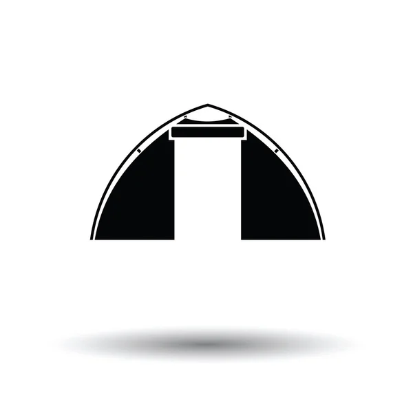 Icona tenda turistica — Vettoriale Stock