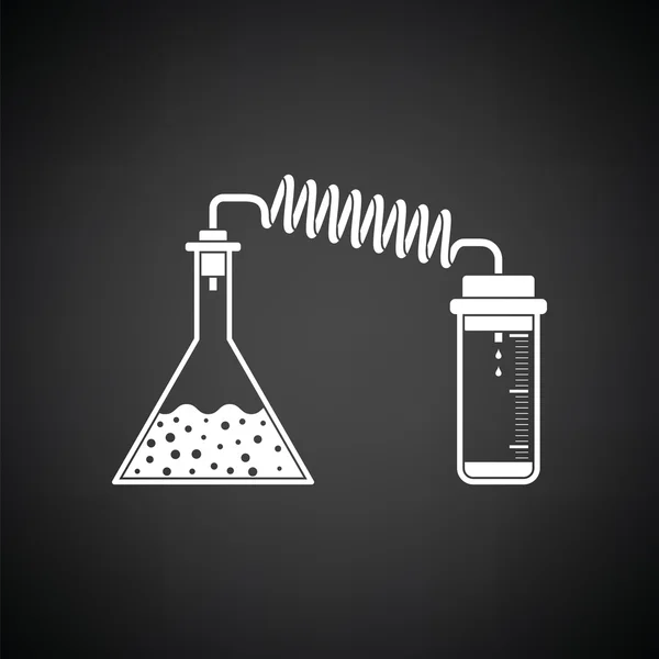 Icona della reazione chimica — Vettoriale Stock