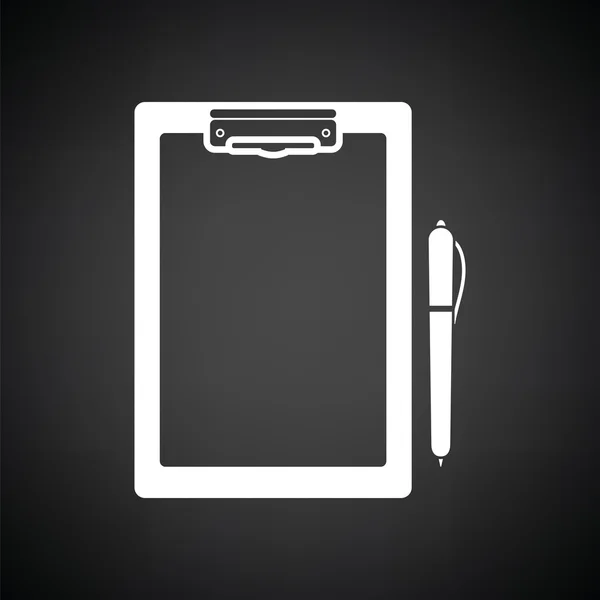 태블릿 및 펜 아이콘 — 스톡 벡터