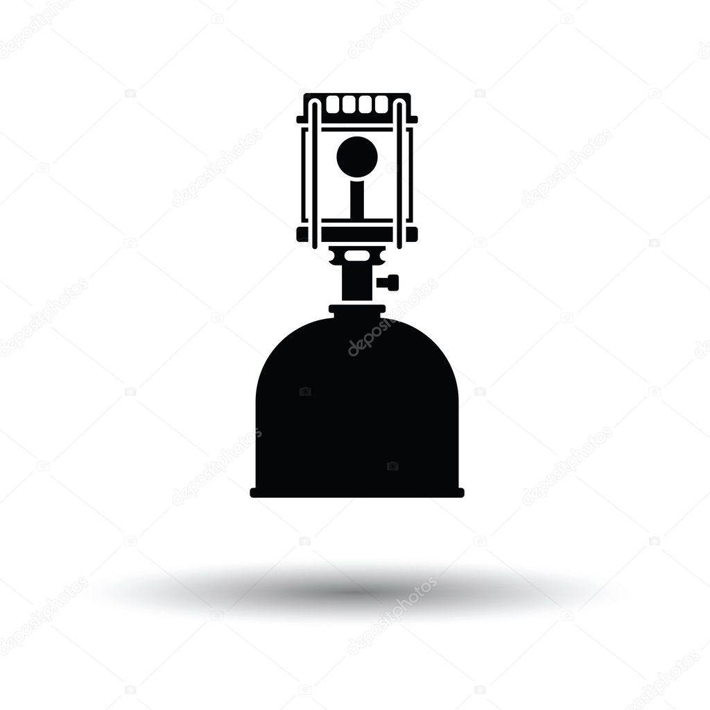 Vector illustration design of Camping gas burner lamp icon