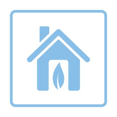 Ekolojik ev yaprak simgesi