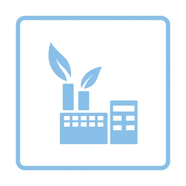 Ікона екологічно промислового заводу — стоковий вектор