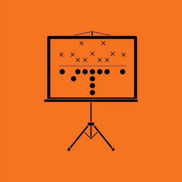 Football game plan stand — Stock vektor