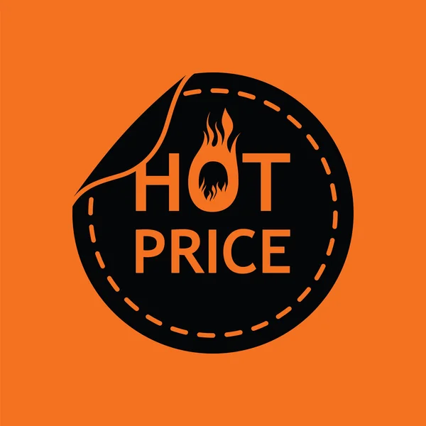 Icono de precio caliente — Vector de stock
