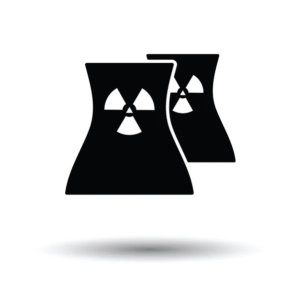 Icona della stazione nucleare — Vettoriale Stock