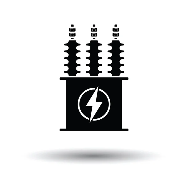 Elektrische transformator pictogram. — Stockvector