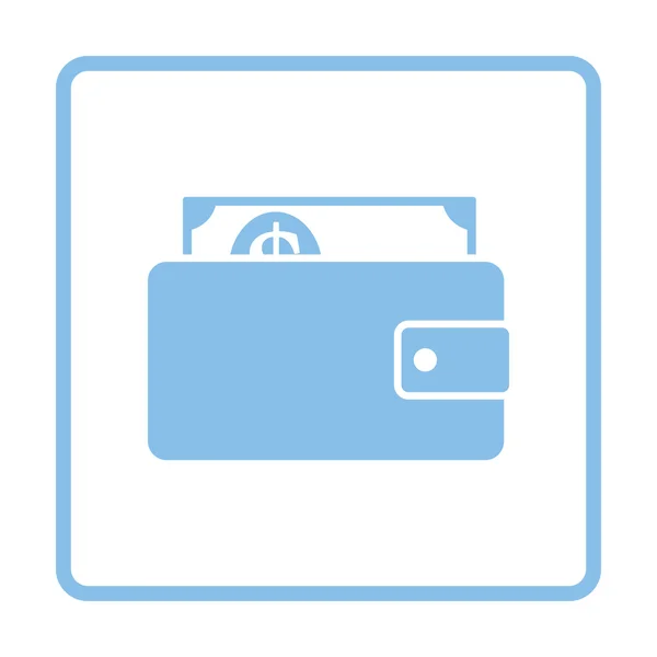 Peněženka s ikonou hotovosti — Stockový vektor